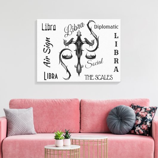Toile SYMBOLE Zodiaque Libra (Insitu(Salon))