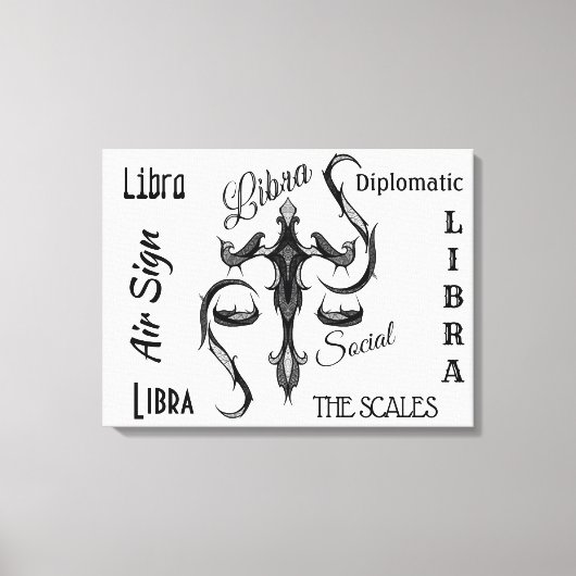 Toile SYMBOLE Zodiaque Libra (Recto)