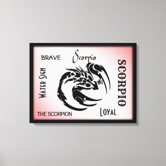 Toile SYMBOLE Zodiaque Scorpio (Recto)