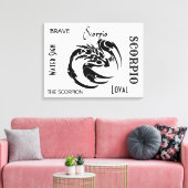 Toile SYMBOLE Zodiaque Scorpio (Insitu(Salon))