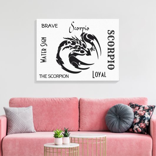 Toile SYMBOLE Zodiaque Scorpio (Insitu(Salon))