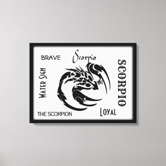 Toile SYMBOLE Zodiaque Scorpio (Recto)