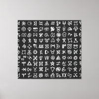 Symboles de runes : police sans couture ancienne.
