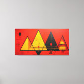 Toile Symboles géométriques Abstrait #03. (Recto)