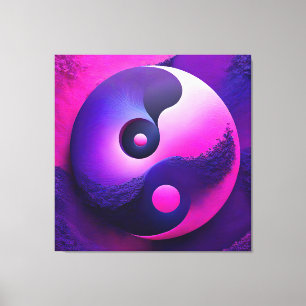 Toile Symbolisme coloré de Yin Yang Yin, des Lumières vi