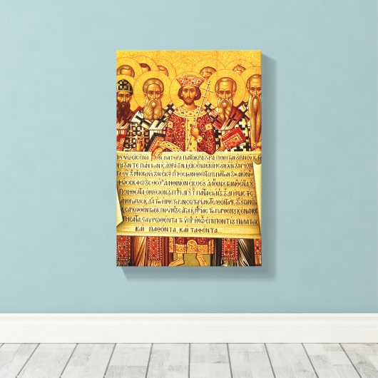 Toile Symbolum Nicaenum Graecum (Insitu (Plancher de Bois))