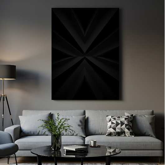Toile Symétrie sombre
