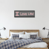 Toile Sympa Conception "Love Life". Commandez dès mainte (Insitu(Chambre))