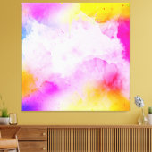 Toile Symphonie Abstraite : Coussin d'élégance dynamique (Insitu(Salon))