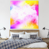 Toile Symphonie Abstraite : Coussin d'élégance dynamique (Insitu(Chambre))