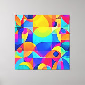 Toile Symphonie de couleurs géométriques (Recto)