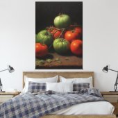 Toile Symphonie de jardin : Peinture à l'huile de tomate (Insitu(Chambre))