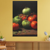 Toile Symphonie de jardin : Peinture à l'huile de tomate (Insitu(Salon))