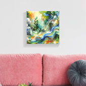 Toile Symphonie de la nature (Insitu(Salon))