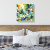 Toile Symphonie de la nature (Insitu(Chambre))