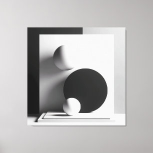 Toile Symphonie des ombres centrées