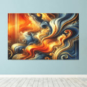 Toile Symphonie Ethereal Swirl - Pièce maîtresse de l'ar (Insitu (Plancher de Bois))