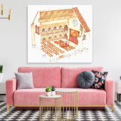 Toile Synagogue. 15ème siècle. Europe centrale (Insitu(Salon))