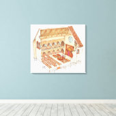 Toile Synagogue. 15ème siècle. Europe centrale (Insitu (Plancher de Bois))