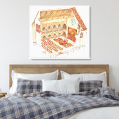 Toile Synagogue. 15ème siècle. Europe centrale (Insitu(Chambre))