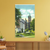Toile Syracuse U Campus Vue montrant Crouse College (Insitu(Salon))