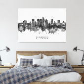 Toile Syracuse USA Skyline BW (Insitu(Chambre))