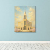 Toile Syracuse Utah Temple Painting™ LDS Wall Art Canvas (Insitu (Plancher de Bois))