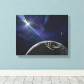 Toile Système de la planète pulsar (Insitu (Plancher de Bois))