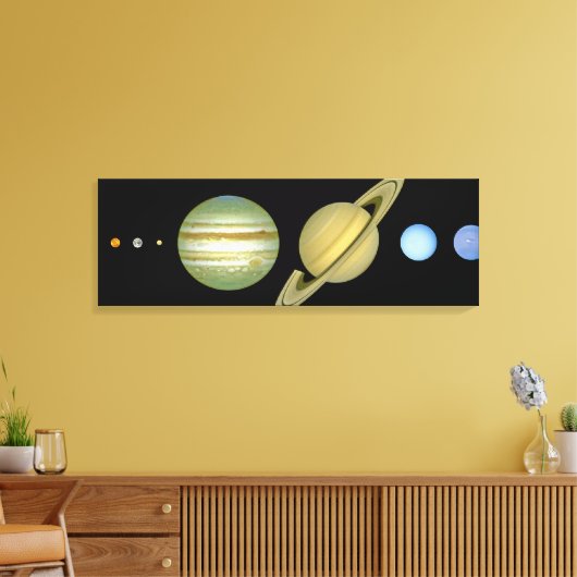 Toile Système solaire ~ Vue longue (Insitu(Salon))