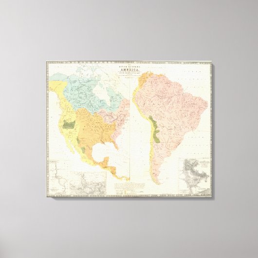Toile Systèmes fluviaux américains (Recto)