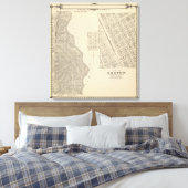 Toile T2124S R3637E Tulare Comté Carte de section (Insitu(Chambre))