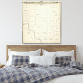 Toile T21S R22E Tulare Comté Plan de section (Insitu(Chambre))