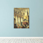 Toile T28516 Alexandre le Grand visitant la Tombe d'Ac (Insitu (Plancher de Bois))