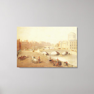 Toile T34018 la rivière Liffey et les palais de justice