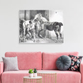 Toile T34894 The English Farrier, 1822 (litho) (Insitu(Salon))