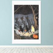 Toile T-shirt chat noir (Insitu (Plancher de Bois))