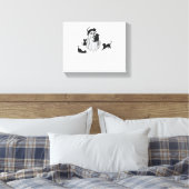 Toile T-shirt classique de chats noirs et fantômes (Insitu(Chambre))