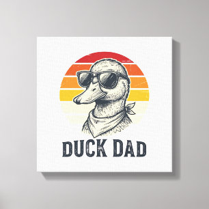 Toile T-shirt vectoriel lunettes de soleil canard vintag