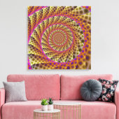 Toile Tabac à spirale léopard (Insitu(Salon))