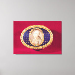 Toile Tabatière avec une miniature de portrait de Louis