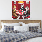 Toile Tabby Cats Jouer Au Poker (Insitu(Chambre))