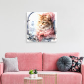 Toile Tabby Chat Brown Dans Une Fenêtre (Insitu(Salon))