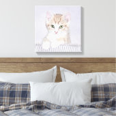 Toile Tabby Orange Kitten Peinture - Art Chat original (Insitu(Chambre))