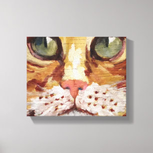 Toile Tabby orange - Tabby - Tableaux de détails Imprime
