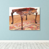 Toile Table de cartes, c.1740 (Insitu (Plancher de Bois))