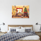 Toile Table de Noël et Great Danes faon (Insitu(Chambre))