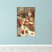 Toile Table d'une femme pèlerine (Insitu (Plancher de Bois))