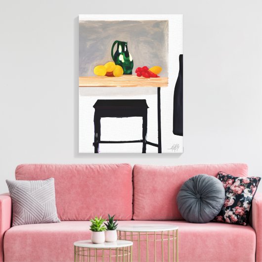 Toile Table et outil d'abstraction moderne avec une vie  (Insitu(Salon))