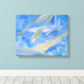 Toile Tableau Abstrait 51 "Bliss (Insitu (Plancher de Bois))