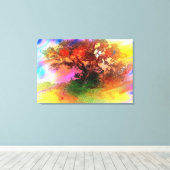 Toile Tableau Abstrait Arbre (Insitu (Plancher de Bois))